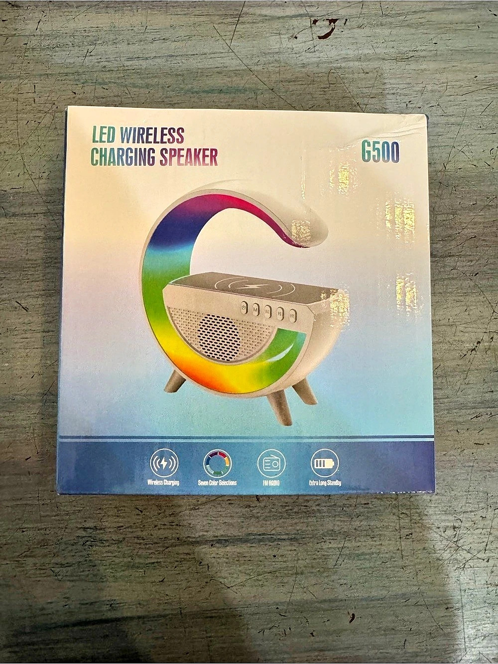 G500 LED Wireless Charging Speaker Multicolor
